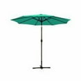 thumbnail image 1 of Parasol de Marché en Aluminium de 9 Pi avec Inclinaison et Manivelle - Tissu Vert & Mât en Bronze, 1 of 1