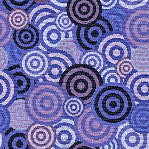 Ahgly Company Indoor Square Patterned Purple Mimosa Purple Area Rugs, 8' Square