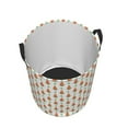 thumbnail image 3 of Balery Cute Carrot Print Round Laundry Basket with Handles Waterproof Freestanding Laundry Hamper for Clothes Toys in the Dorm and Family-Small, 3 of 8