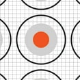 thumbnail image 6 of (2 pack) EZ Aim Paper 9-Spot Bullseye Paper Targets, 12" Square, 12-Pack, .39lb, Black, 6 of 9