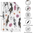 thumbnail image 5 of Flowers Wild Horse Dish Towels Set of 6, Vintage American West Washable Tea Towels Dishcloths Lint-Free 18x28 Inch Fast Drying for Kitchen Restaurant Bar Clean, 5 of 7