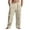 BF14-Khaki, variant on ADSSDQ Mens Casual Linen Pants Loose Fit Elastic Drawstring Waist Straight-Legs Summer Yoga Beach Long Pants with Pockets White 2XL