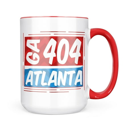 

Neonblond 404 Atlanta GA red/blue Mug gift for Coffee Tea lovers