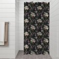 thumbnail image 2 of Waterproof Space Sci-Fi Shower Curtain 36x72 Inch Polyester Unique Black and White Floral Modern Shower Curtain for Bathroom Hotel Home Bathtub Accessories Decor with 7 Plastic Hooks, 2 of 6