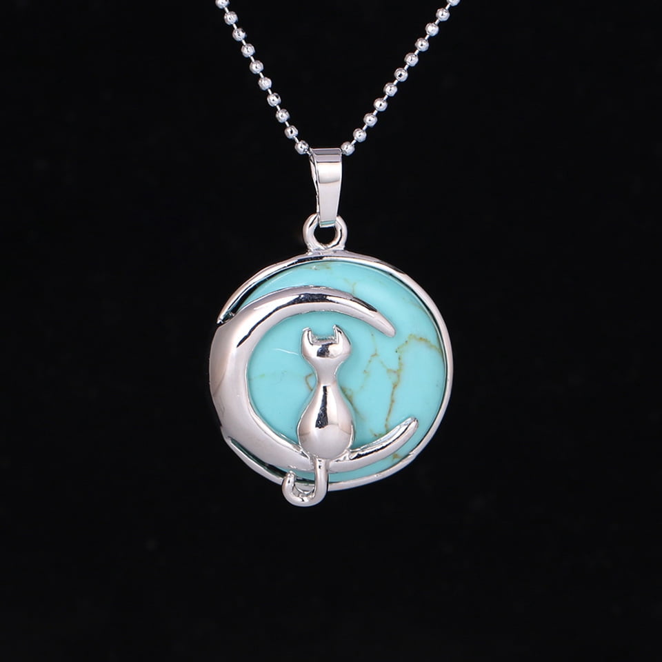 Collier Femme Chat Sur Lune Pendentifs Suspension En Cristal Charms Hardshell Walmart Canada