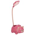 thumbnail image 2 of Lámpara de lectura plegable para el cuidado de los ojos con carga USB Lámpara de escritorio LED rosa giratoria de 360°, 2 of 8