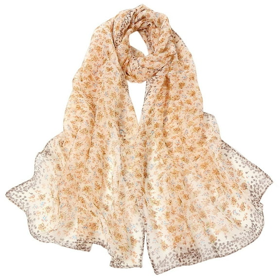 TIANZEN Scarfs For Women Lightweight Print Floral Pattern Scarf Shawl Fashion Scarves Sunscreen Shawls And Wraps For Spring Wrap Silk Film Lime Scarf Head Est