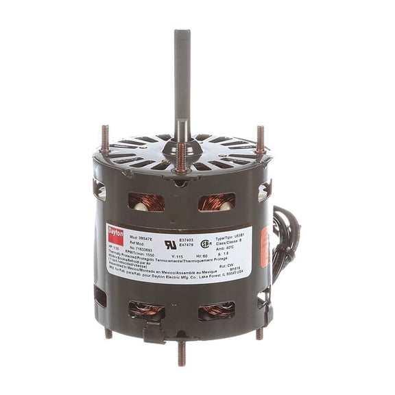 Dayton HVAC Motor,1/20 HP,1550 rpm,115V,3.3 71633693M