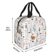 thumbnail image 4 of Kdxio Fall Rabbit Print Insulated Lunch Bag,Reusable Tote Lunch Box for Women Men,Leakproof Cooler Lunch Bags for Work Office Travel Picnic, 4 of 6
