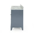 thumbnail image 5 of Juelz Contemporary 60" Wood Double Sink Bathroom Vanity with Marble Counter Top, 5 of 8