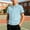 Light Blue, variant on Unisex Solid Color Short Sleeve Polo Shirt with Contrast Trim, Comfortable Shirt for Boys & Girls, School & Daily Activities, 3-12 Years Orange 5-6 Years