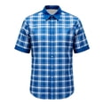 thumbnail image 3 of Shinyii Boys Plaid Short Sleeve Shirt Summer Casual Button Down Shirt for Kids, Sizes 4-14, 3 of 3