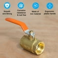 thumbnail image 5 of Uxcell Lever Handle for Ball Valve, Metal Valve Handle with Hole for Outdoor Faucet Replacement Repair Hose Bib Blue 1 94mm, 5 of 7