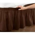 thumbnail image 2 of WRAP AROUND DUST RUFFLE, COTTON BLEND BED SKIRT, 14 INCH DROP, 2 of 12