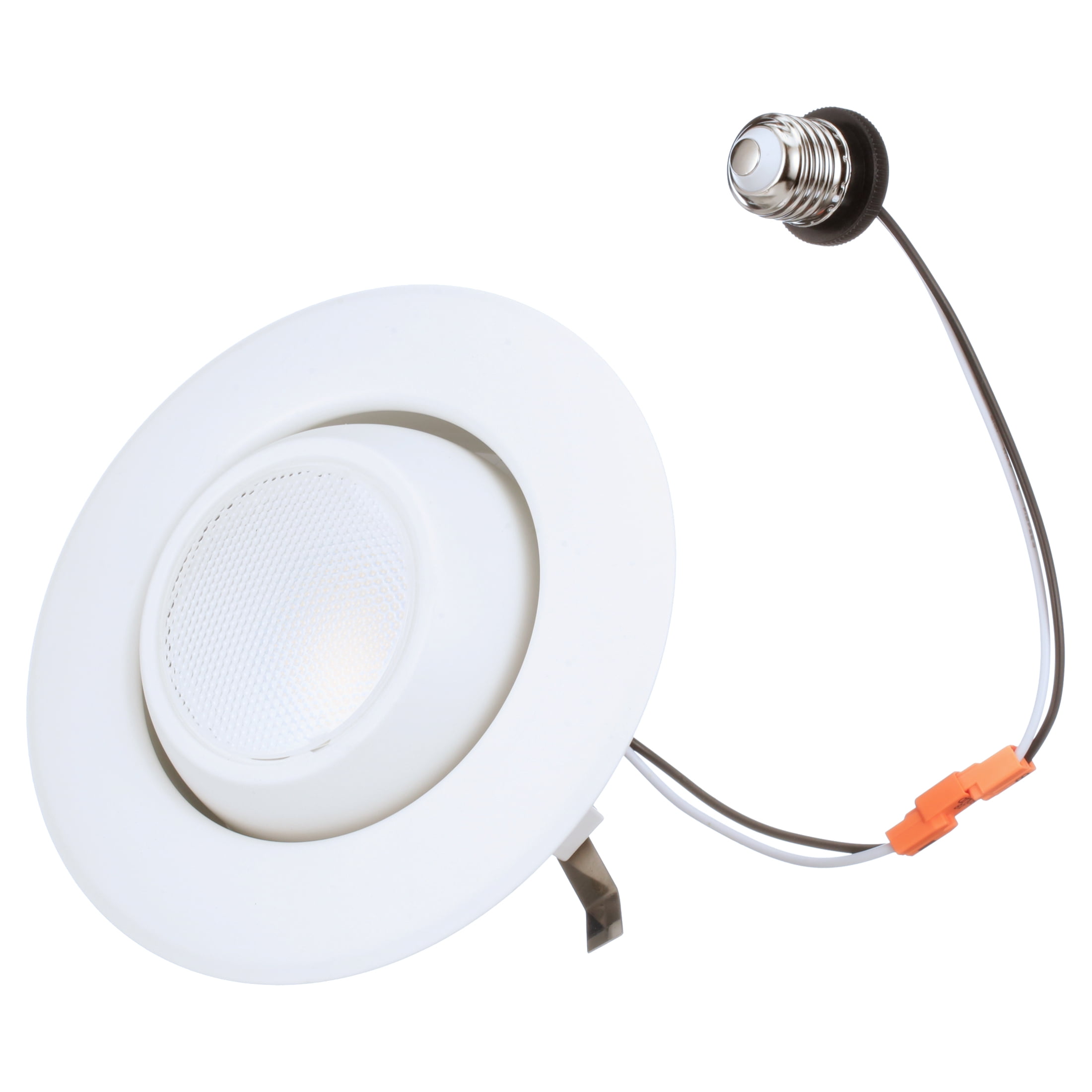 Cree Lighting CR-T 6 inch LED Retrofit Gimbal Downlight 75W Equivalent, 825 lumens, Dimmable, Neutral White 3500K, 50,000 hour rated life | 1-Pack