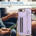 thumbnail image 2 of Dteck Wallet Case for iPhone 8 Plus / iPhone 7 Plus 5.5 Inch with Kickstand Leather Card Holder, Phone Protective Back Cover,Purple, 2 of 6