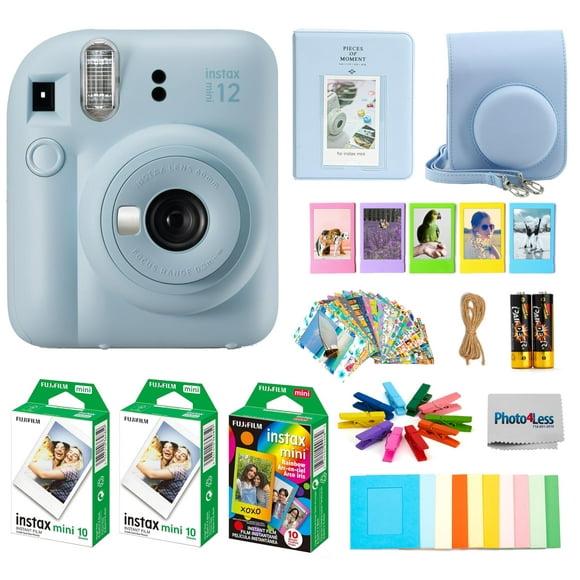 Cámara de película instantánea Fujifilm Instax Mini 12 Azul pastel