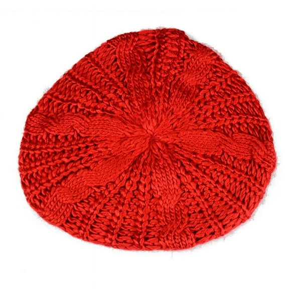 2Pcs Soft Knit Solid Color Beanie, Lightweight Crochet Knitted Style Beanie Hat for Women, One Size Slouchy Hat