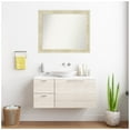 thumbnail image 2 of Amanti Art Custom Wall and Bathroom Mirror (28.5 x 34.5 in.), Country White Wash Frame, 2 of 7