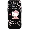 thumbnail image 1 of Phone Case for iPhone 11 14 12 13 Pro Max 7 8 XR X XS 6 6S Plus MINI Silicone Capa Pink Color Flower Hello Kitty ZR, 1 of 7