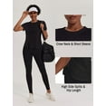 thumbnail image 3 of Weardear Workout Tops for Women UPF 50+ Yoga Shirts Short Sleeve Athletic Tops with Side Slits Loose Fit Running Gym Tee Top, 3 of 7