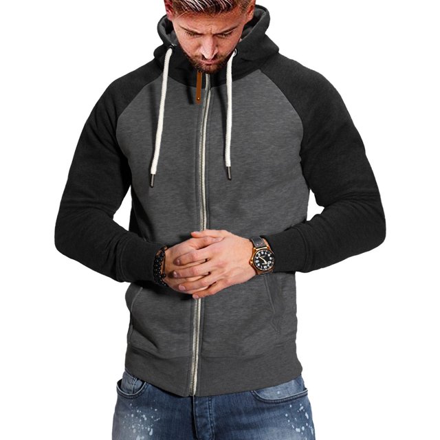 WILLBEST Sudaderas Deportivas Hombre Pareja Casual Deportes Bolsillo Pulóver Color A Juego Suéter con Capucha Grande