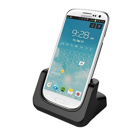RND Dock for Samsung Galaxy Note 2 with Dock mode and Audio Out (compatible without or with a case) (black)~Black
