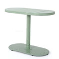 thumbnail image 7 of 3-Piece Outdoor Bistro Set with Oval Table, Green Matte Iron Chairs for Patio and Garden, 7 of 7
