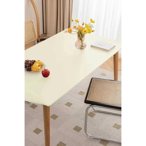 1pc tablecloth pad in durable waterproof leather - customised cover for table or dining table