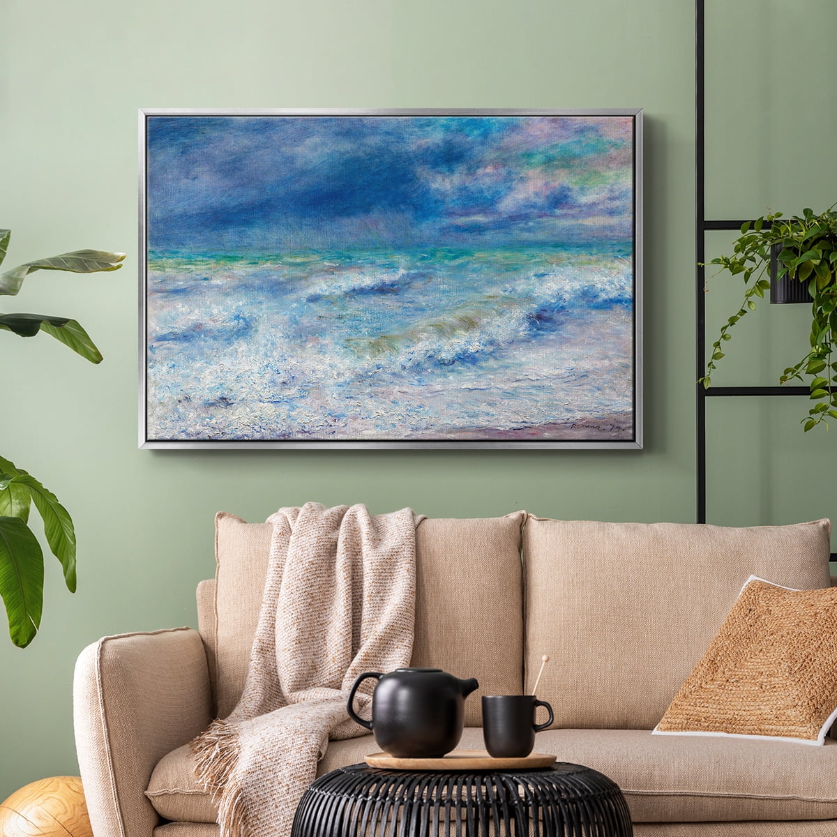 Vintage Landscape-CXIX By Wexford Home Framed in Silver Wood Gallery Wrapped Canvas 27 in. x 41 in.
