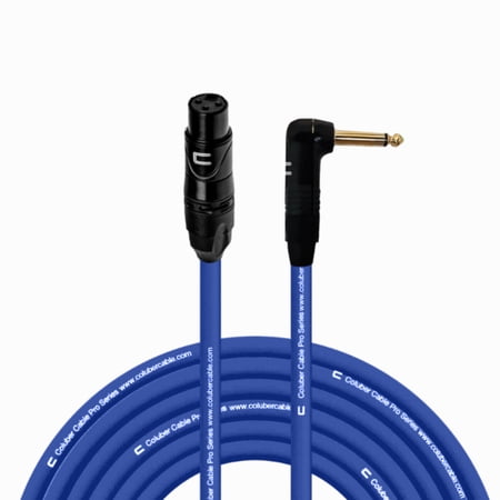 Coluber Cable Unbalanced XLR Cable Female to Right Angle 1/4" TS Connector