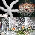 thumbnail image 3 of GustaveDesign 9.84ft Giant Round Spider Web & 5ft Plush Spider, Scary Halloween Yard Door & Outdoor Decor Party Favors "9.84FT White Spider Web & 5ft Spider", 3 of 8