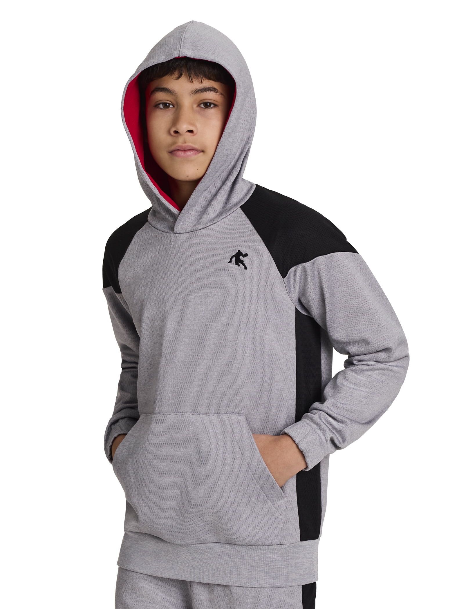 AND1 Boy's Athletic Back Court Pullover Fleece Hoodie, Sizes 4-18