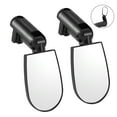 thumbnail image 2 of Dalazy 2pcs Bike Rearview Mirror Handlebar End Mounted Adjustable Rear View Glass Mirror Bicycle Accessories, Black, 2 of 3