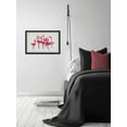 thumbnail image 3 of Dancing Flamingos Framed Painting Art Print, 36.00" x 1.50", 3 of 6
