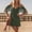 Army Green, variant on Purcolt Women's Mini Dresses Vintage Boho Fringe Off Shoulder V Neck Short Sleeve Dresses Comfort Slim Fit Tunic A-Linen Dress Streetwear