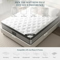thumbnail image 2 of HSUNNS 10'' Full Size Mattresses, Memory Foam Hybrid Full Mattress in a Box,Individual Pocket Spring Breathable Comfortable for Sleep Supportive and Pressure Relief, Medium Firm Mattress for RV Bed, 2 of 8
