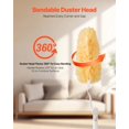 thumbnail image 4 of VEVOR Duster Refills, Heavy Duty Dusters for Cleaning, 3 ft Extendable Handle with 10 Refills, Reusable Non-woven Fabric 360° Cleaning Kit for Dusting Furniture, Blinds, Ceiling Fans, Walls, Corners, 4 of 9