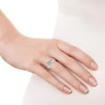 thumbnail image 5 of Eternity of Love Infinity Multicolor Mother of Pearl Sterling Silver Band Ring-9, 5 of 5
