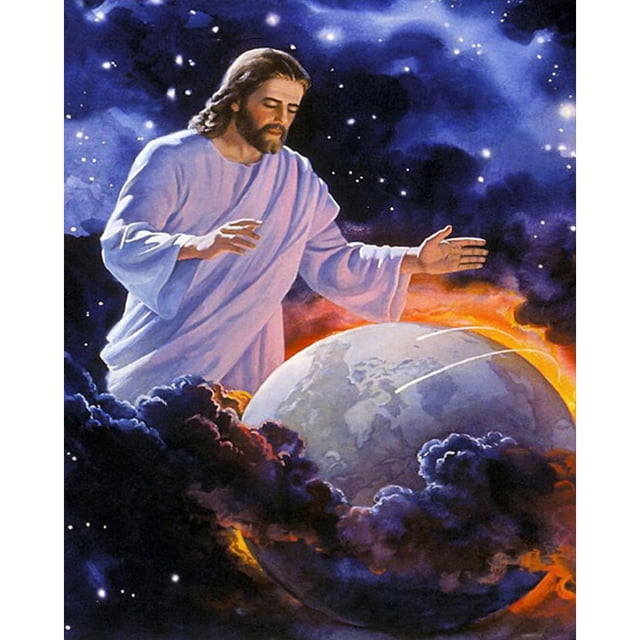 40x50cm colorido DIY pintura por número Kit religioso Jesús para decoración del hogar FLhrweasw Nuevo