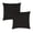 Black, variant on Covers&All Sunbrella Pillows Set of 2, UV Fade resistant & Water Repellent Square Throw Pillows (Inserts with Covers) for Indoor Outdoor Use