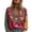 Hot Pink, variant on MEICHEN Women's Casual Retro V Neck Top Flower Embroidered Long Sleeve Top Summer T Shirts for Women