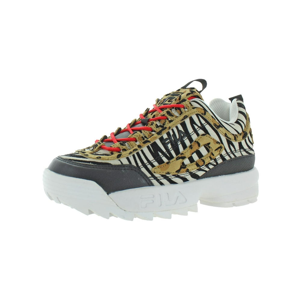 FILA - Fila Womens Disruptor II Animal Trainers Leopard Sneakers ...