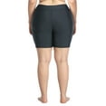 thumbnail image 7 of Alove Women's Side Cross Plus Size Stretch Swim Bottoms With Lining High Waisted Swim Boardshorts, 7 of 7