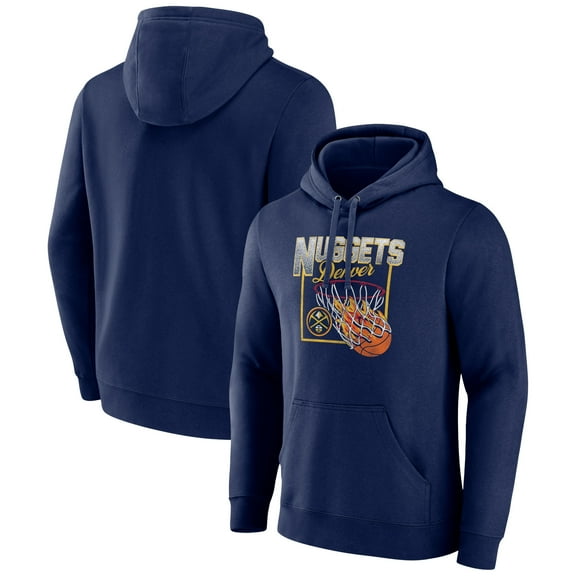 Men's Navy Denver Nuggets Alley Oop Pullover Hoodie