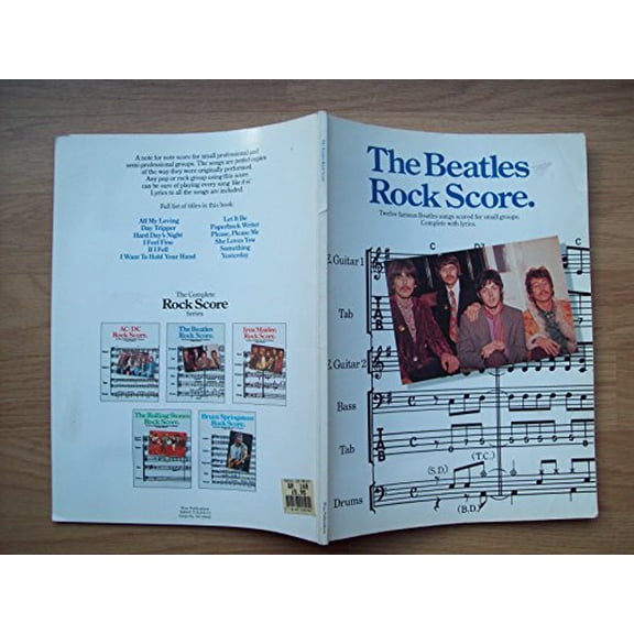 Pre-Owned The Beatles rock score: Twelve famous Beatles songs scored for small groups : complete with lyrics (Rock score), 9780711905573, 0711905576, Paperback,