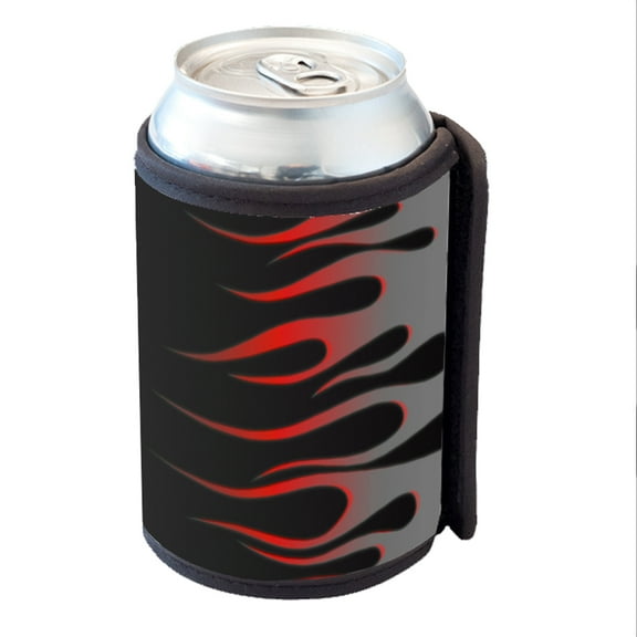 KuzmarK Insulated Drink Can Cooler Hugger - Hot Rod Cool Fire