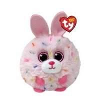 Ty Beanie Balls (Puffies) - Strawberry the Pink Bunny  - Stuffed Animal