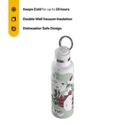 RTIC 20 oz Ceramic Lined Insulated Journey Water Bottle, Holiday, Christmas, Leak-Proof Lid, Apres Ski