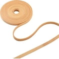 thumbnail image 4 of 5.5Yds Flat Genuine Leather Cord 0.41" Wide Cowhide Leather Cord Belt Wrap Single Sided Flat Cord Leather String Roll, 4 of 9
